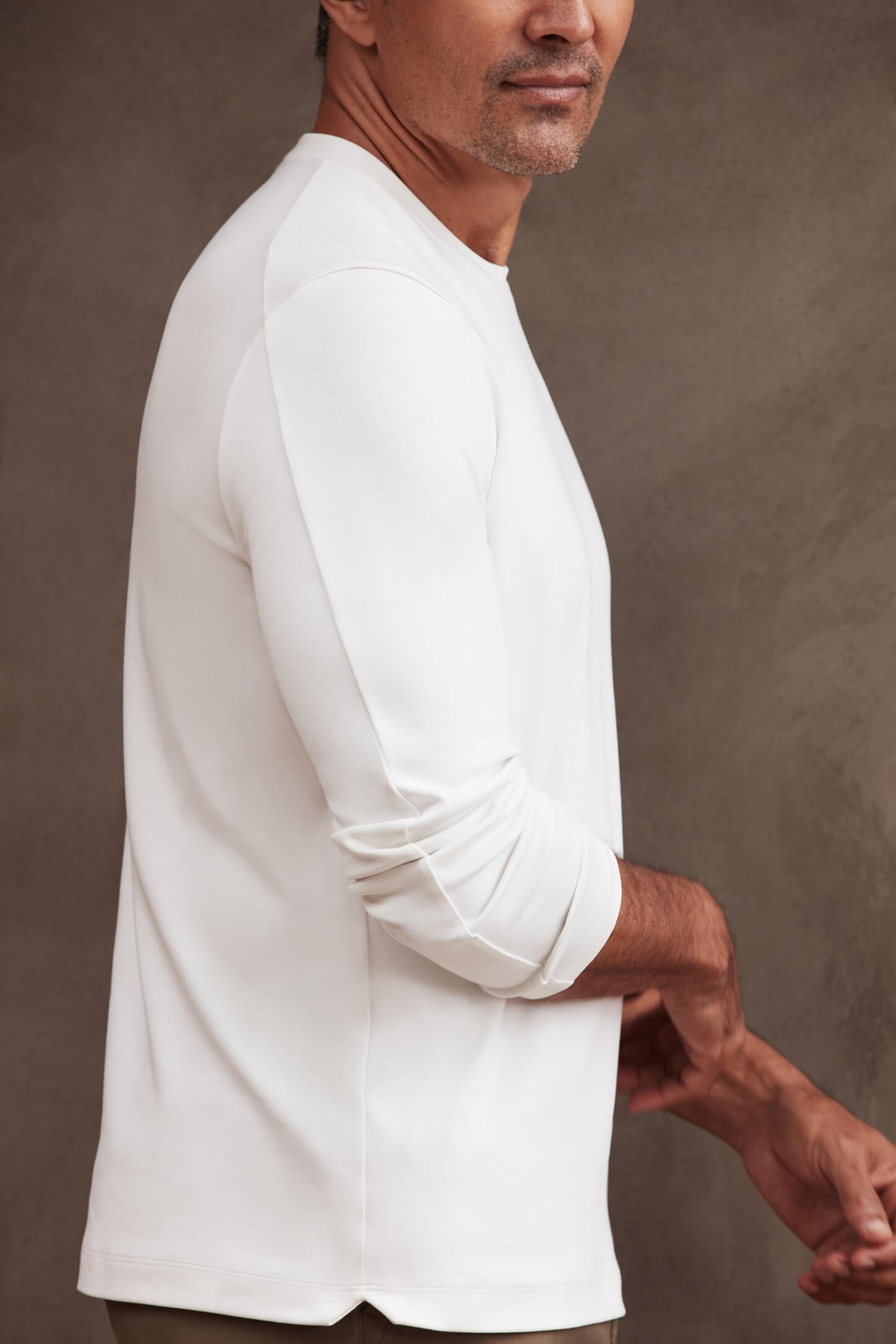 Precision Long Sleeve Tee -- True White