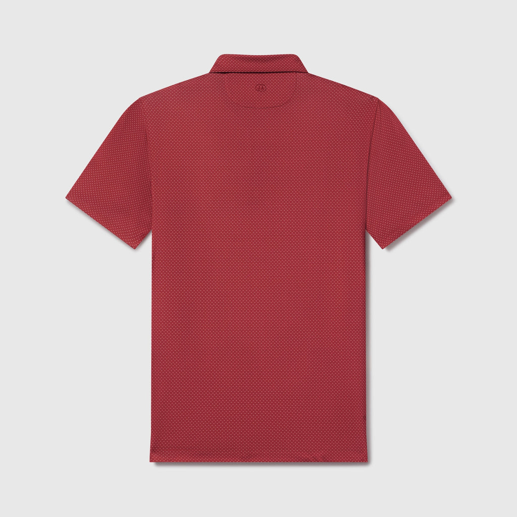 Clubhouse Performance Polo -- Red Brickline