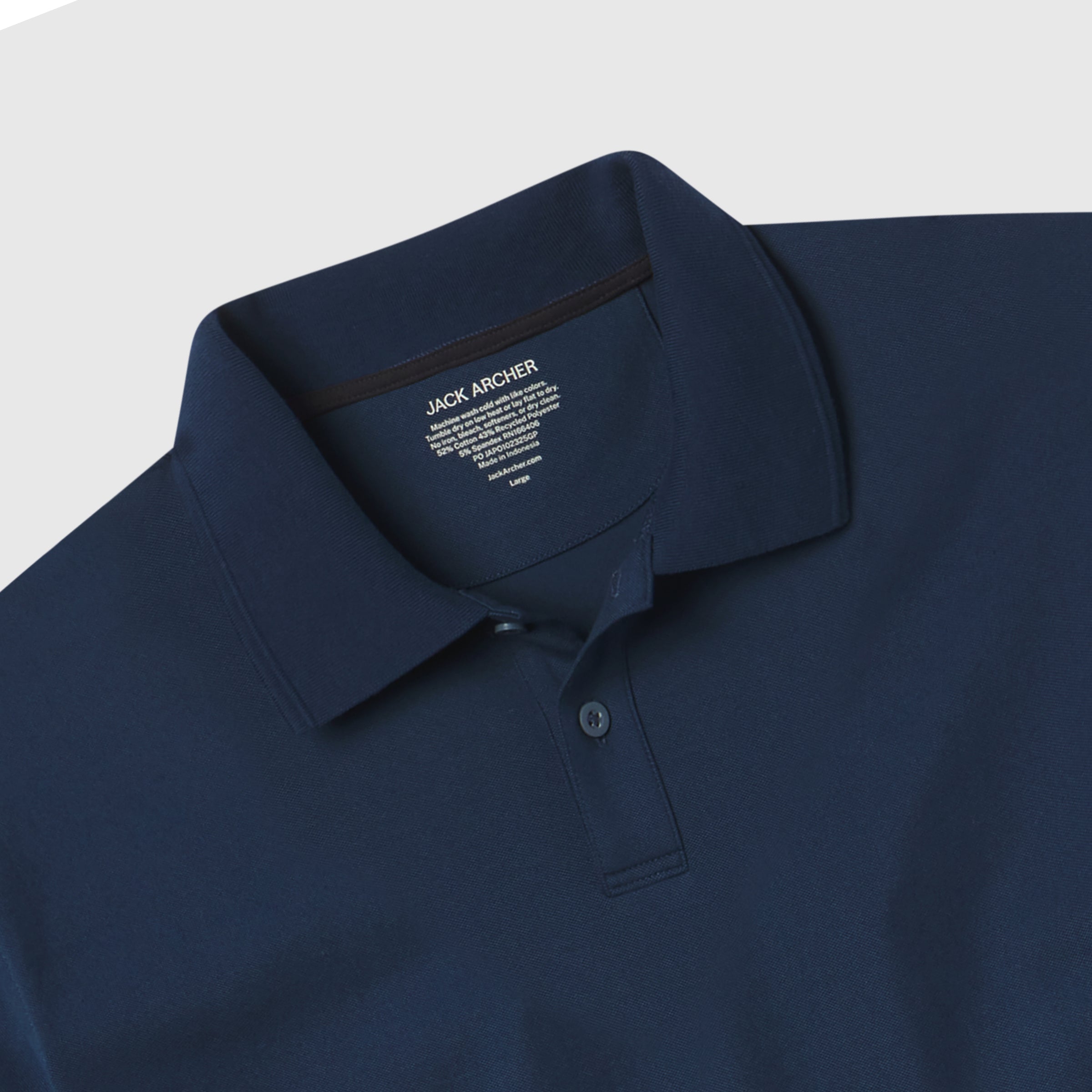 Clubhouse Pique Polo -- Tidal Blue