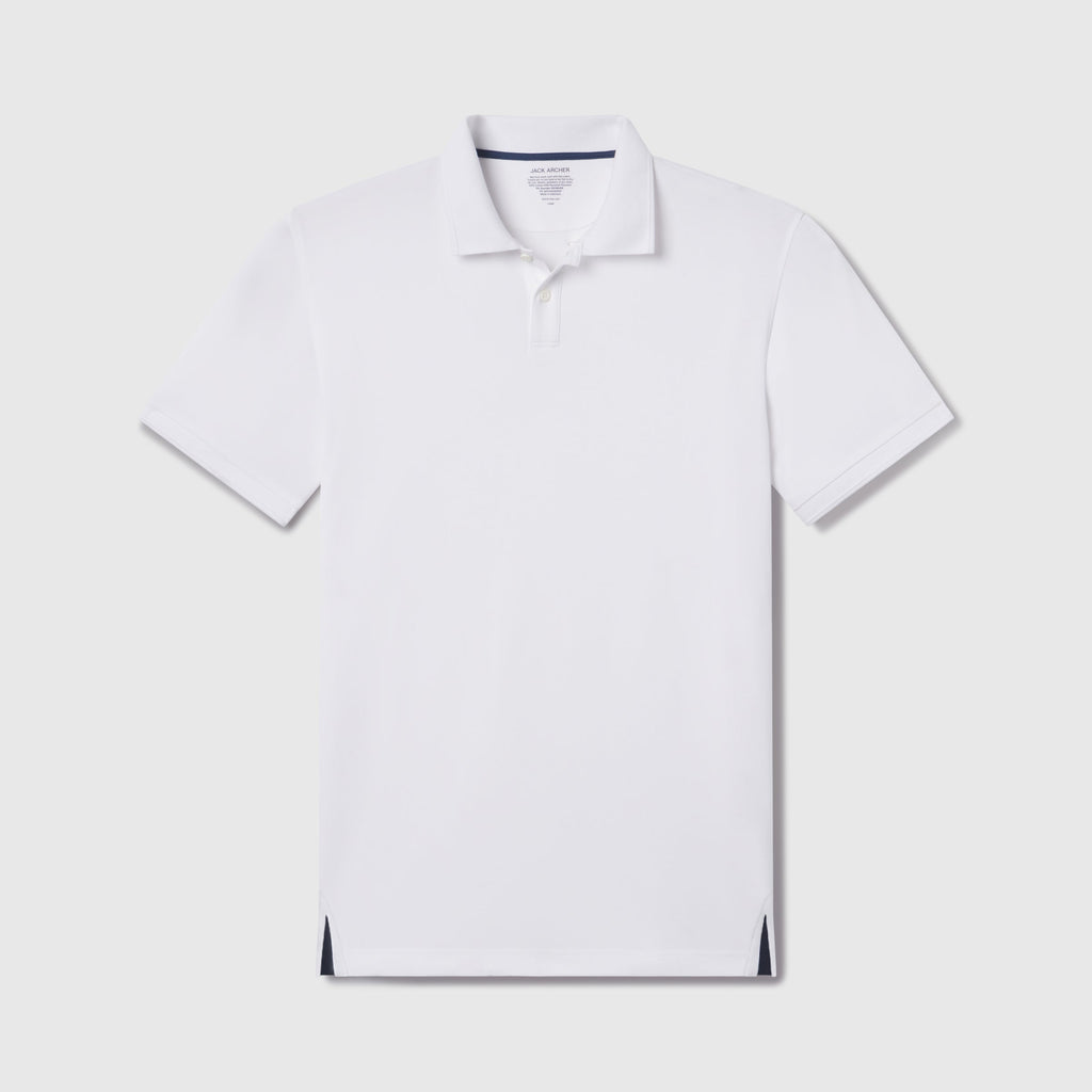 Clubhouse Pique Polo -- True White