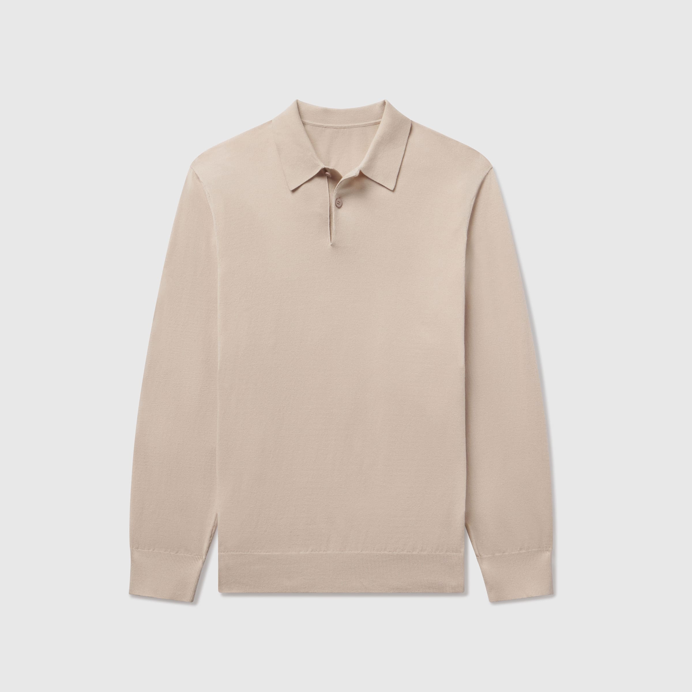 Legacy Polo Sweater -- Beige