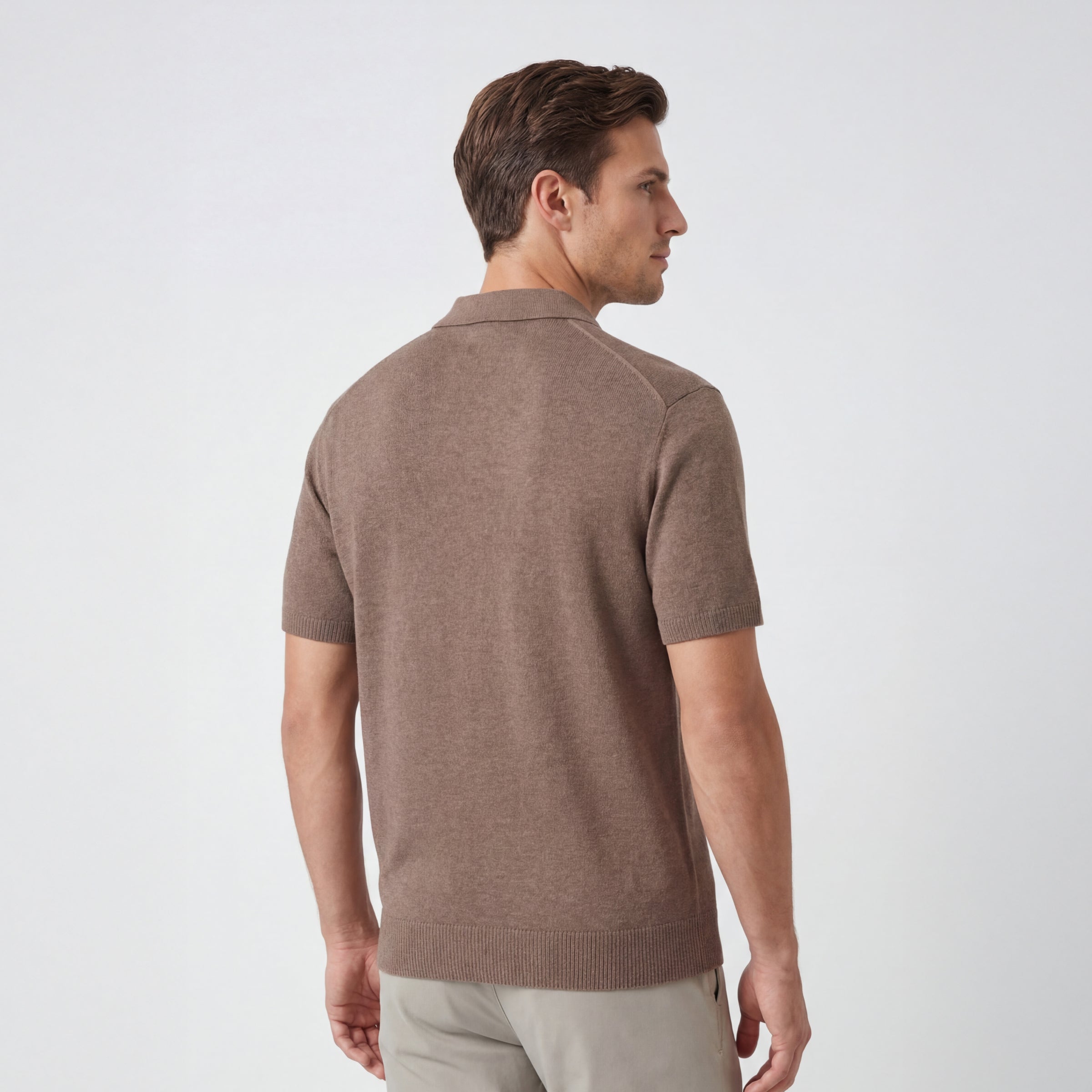 Legacy Resort Polo -- Mocha Heather