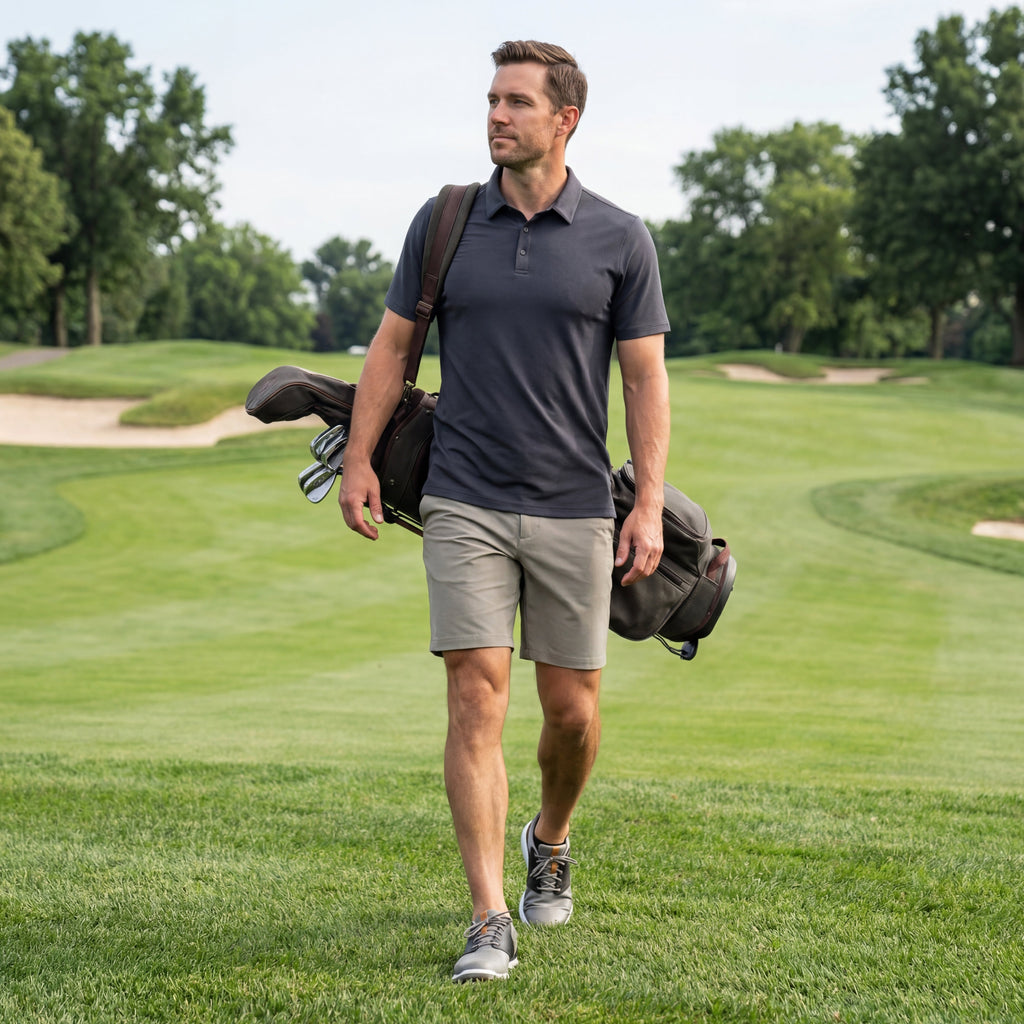 Tech Polo -- Charcoal Gray